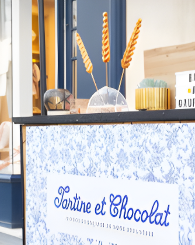 bar à gaufres en épi